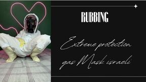 extreme protection gas mask israeli rubbing