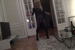 Dancing sissy slut