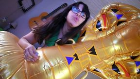 Giant Cobra inflatable Unbox and deflate SD - Bunny Looner