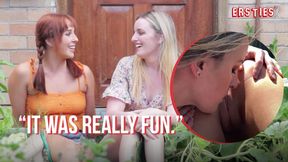 German country vixen Nova and Charlie F have hot lesbian sex on the farm