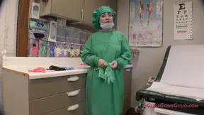 Nurse Lenna Lux Trying On Gloves
