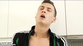 Jace Reed puts digits in his slutty little ass