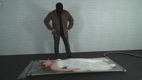 Sonya and her dress were packed and turned over as they saw fit