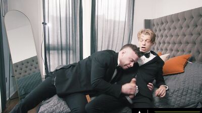 HETEROFLEXIBLE - Stressed Straight Groom Marcus McNeil BENDS OVER For Hung Best Man Leo Louis
