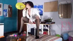 Office Obsession, The secretary Inflatables balloons masturbates with balloons. 12 cam  2