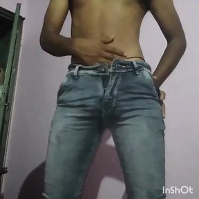 Hot masturbation video of handsome slim indian college boy.