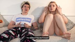 Step-sister Fucked Me so Hard She Almost Broke the Bed