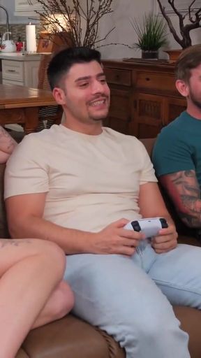 i wanted to play diffrent game.. threesome with my bf and his friend   Clip 1