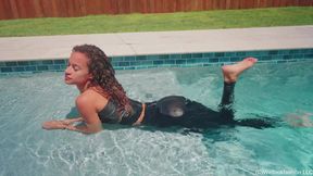 Jasmine's Faux Leather Swim