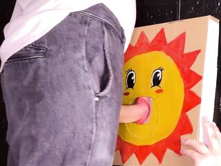Gloryhole - Face-in-aperture Board. I Banged the SUN
