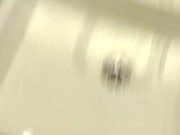 Risk jerking in a shopping toilet