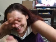 Hotwife deepthroat and swallow texas bwc fun!
