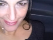 Cecile Pleasure is fucked in the car like a street girl -PORN ART