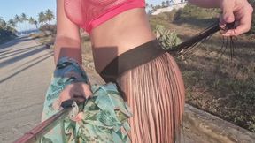 flashing tits and public fingering in the Caribbean