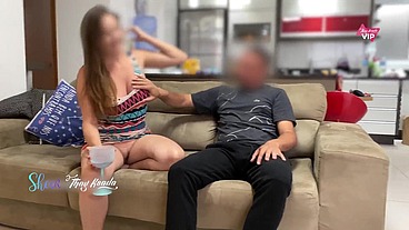 Cuckold husband takes friend to fuck his naughty wife, and films everything