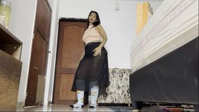 Erotic Arabian belly dance Striptease cowgirl dildo ride Deepthroat