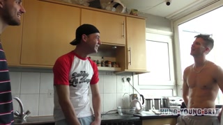 3 Top boys jump on and have-a-go on real life 10inch london Grinda escort