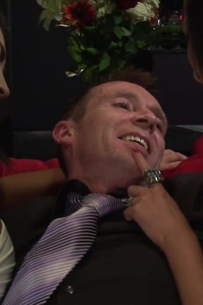 Amazing threesome with some slutty twin ladies