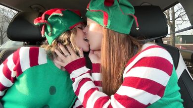 Nadia Foxx gets off in the drive thru with live remote vibrators