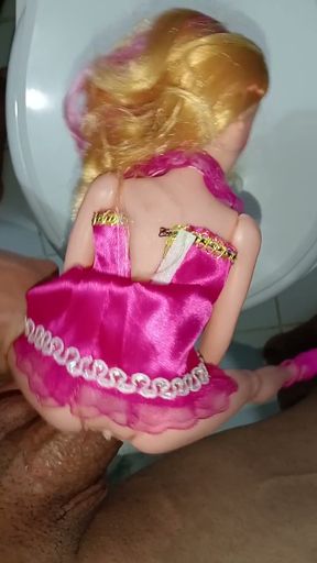FUCKING MY GIRLFRIEND DOLL WITHOUT PANTIES, AFTER THE PARTY, I SUCK HER, I CUM ON HER FACE, BIG PENIS AND VENOZO   Clip 1