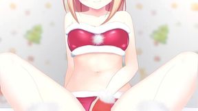 merry christmas! cute santa s footjob [hentai anime]