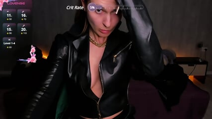 Women in Leather Jacket