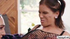 Letting stepbro fuck my ass and my MILF girlfriend