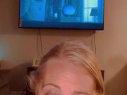 I suck & ride his big dick until I get cream pied (OnlyFans @blondie_dread for full video)