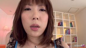 sexy nice boobs japanese wife in lingerie suprised with double creampie mmf threesome