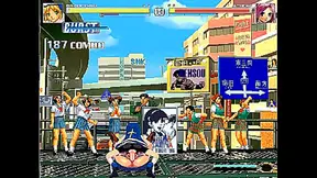 Athena Fights Back Against Bridgets Seductive Moves in Hot Manga Battle