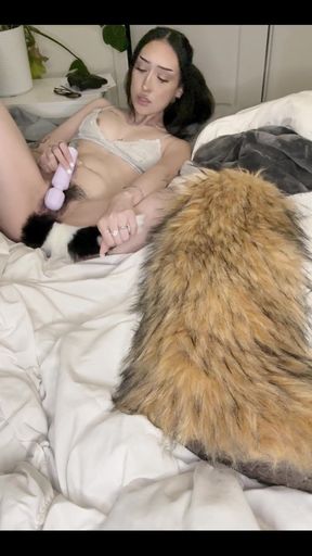 Putting in My Furry Tail Buttplug and Masturbating for You