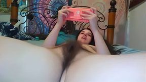 Slutty Hairy Onlyfans Camgirl PinkMoonLust Plays Nintendo