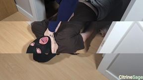 Foot slave gets trampled and spat on