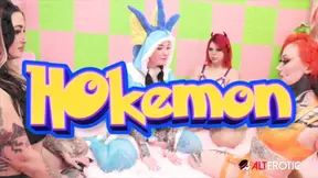Lesbian foursome gets steamy in a Stockholm-style orgy