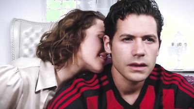 Real MILF woman takes a care about a best friends son