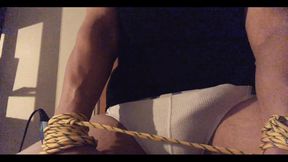 Tied Myself and Enjoying This Massager