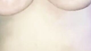 Fun with a friend while husband is at work he makes my titted bounce