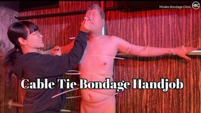 Cable Tie Bondage Handjob