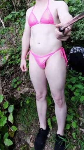 Humiliation bikini buttplug