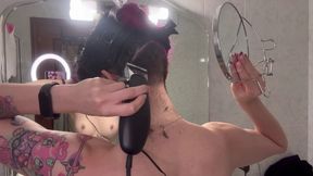 I shave the hair off my head