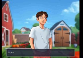 Summertime saga: hardcore impregnation of cougar MILF ep 167