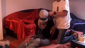 Scarf Gagged Bondage Full