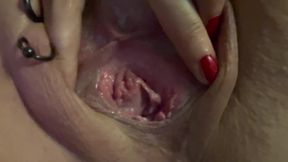Sklavins Shows Her Destroyed Peehole After the First Pisshole Fuck by Her Master!