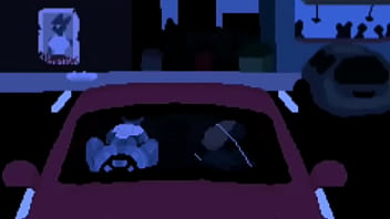 Furry in a car