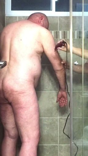 SURPRISE IN THE SHOWER WITH ADAMANDEVE AND LUPO   Clip 2