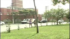 Latina ladyboys Nataly and Paola Lima suck and fuck