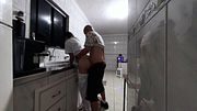 The maid's creampie routine at her new job.