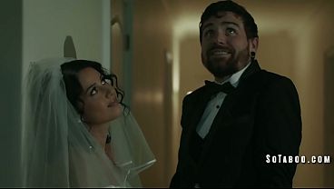 Stepdaughter gets oral and fucked by her new stepdad on their wedding night