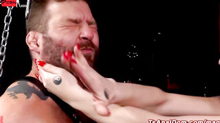 Dominatrix Izzy Wilде Fucks Submissive Slave Boy's Ass in BDSM Dungeon