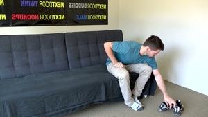 Next Door Casting: Ryan Helps Nervous Julian Get Hard